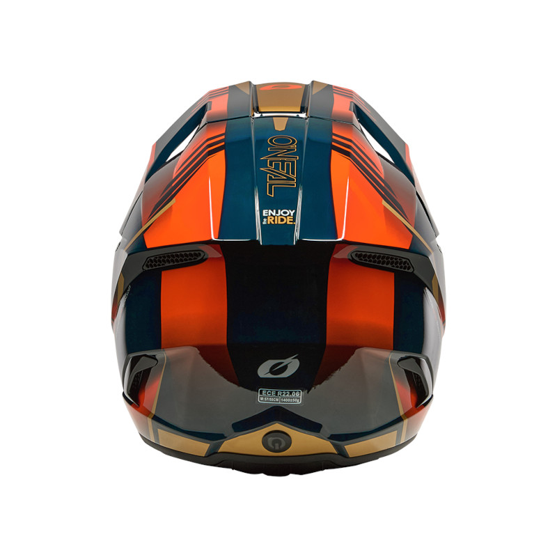 O´NEAL 3SRS 3SERIES HAZE V.26 HELM BLAU/ORANGE/GOLD