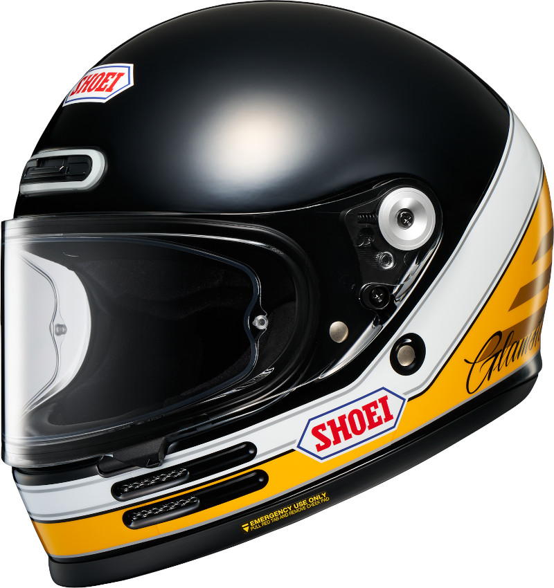 SHOEI GLAMSTER 06 ABIDING TC-3 SCHWARZ/GELB/WEISS SHOEI GLAMSTER 06 ABIDING TC-3 SCHWARZ/GELB/WEISS