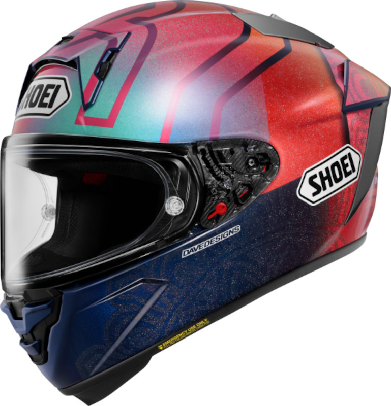 SHOEI X-SPR PRO MARQUEZ HOLI TC-1 BLAU/ROT