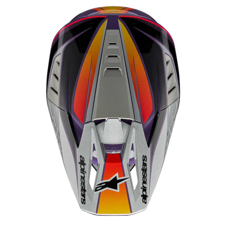 ALPINESTARS S-M5 SAIL HELM ECE 22.06 VIOLETT/SCHWARZ/SILBER
