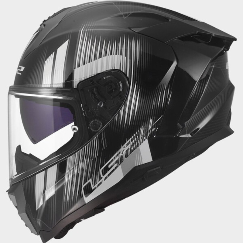LS2 FF817 CHALLENGER II NITRO SCHWARZ/GRAU/GLÄNZEND