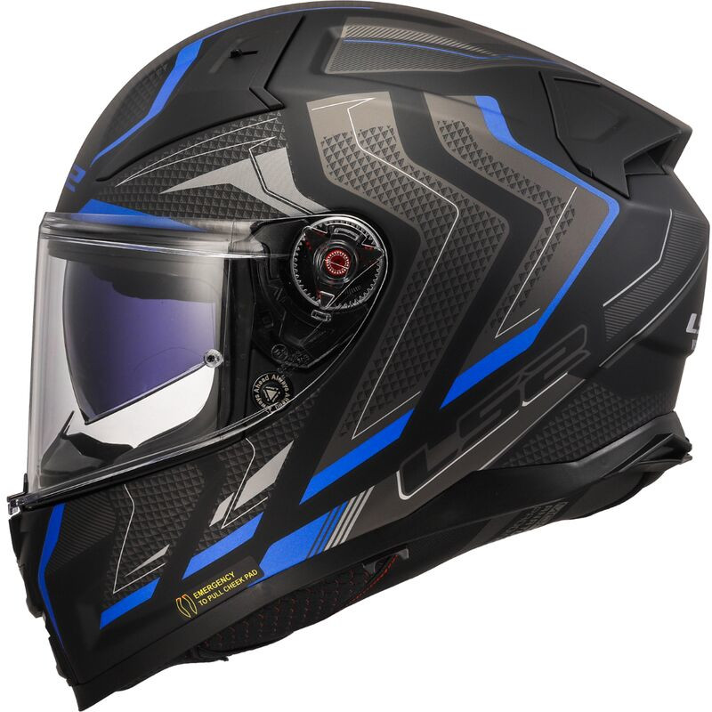 LS2 FF811 VECTOR II ALIZER MATT/SCHWARZ/BLAU LS2 FF811 VECTOR II ALIZER MATT/SCHWARZ/BLAU