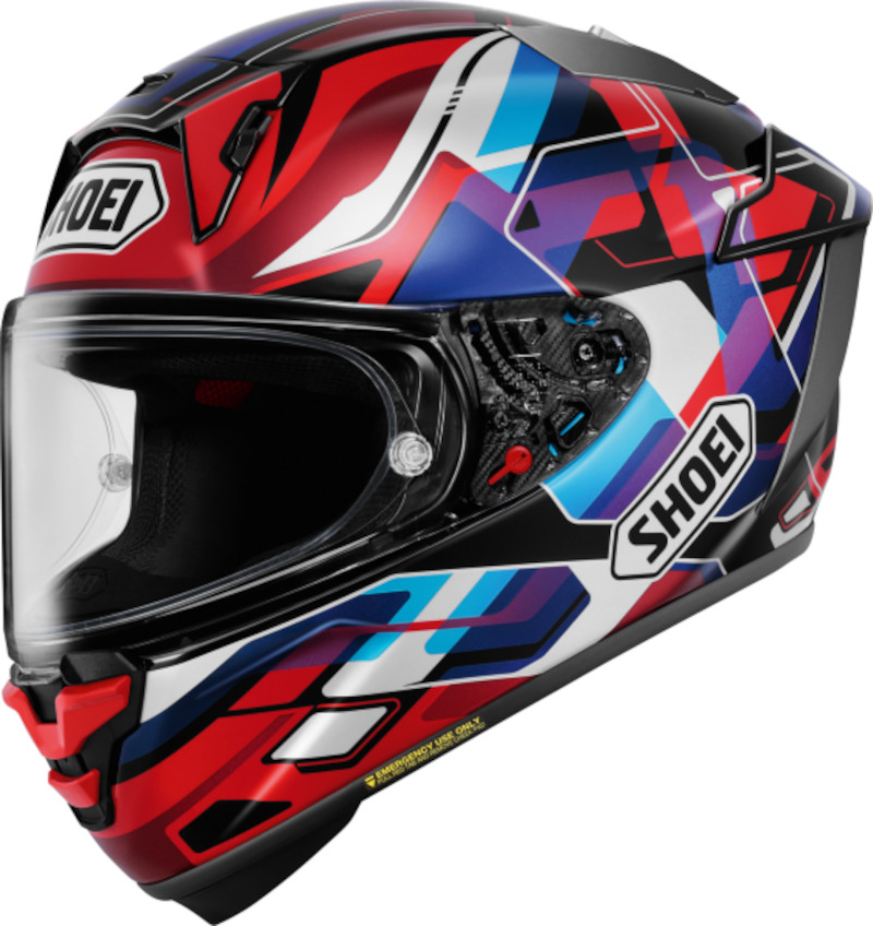 SHOEI X-SPR PRO VALION TC-10 ROT/WEISS/BLAU/SCHWARZ