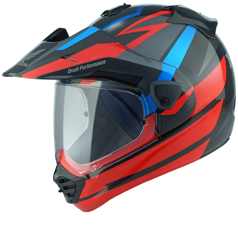 ARAI TOUR-X5 HONDA AFRIKA TWIN ROT SCHWARZ/BLAU/ROT