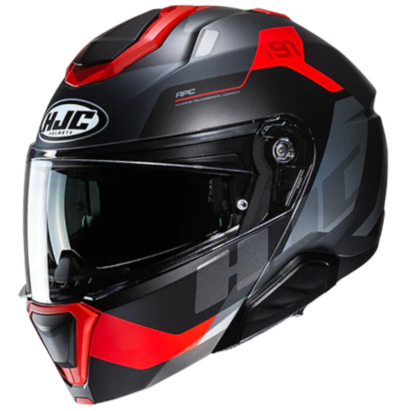 HJC i91 CARST MC1SF MATT/SCHWARZ/GRAU/ROT