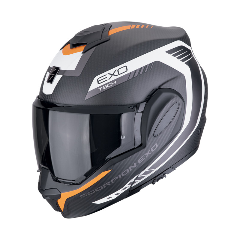 SCORPION EXO-TECH EVO CARBON COSY MATT/SCHWARZ/ORANGE