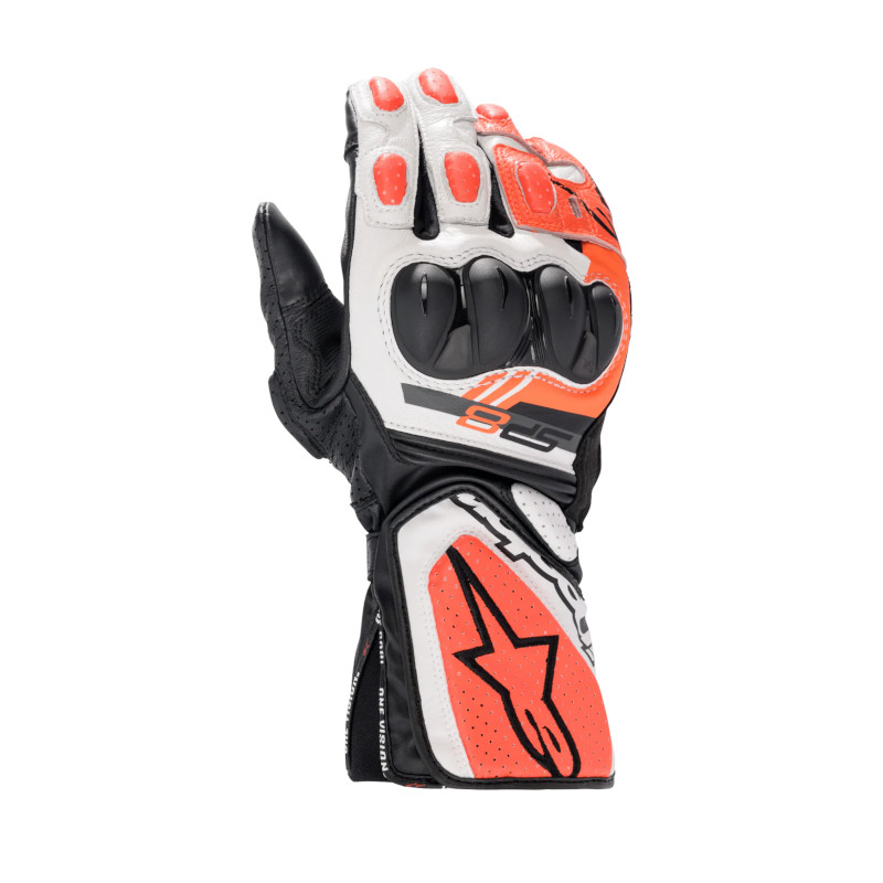 ALPINESTARS SP-8 V3 HANDSCHUH SCHWARZ/WEIß/ROT/FLUO