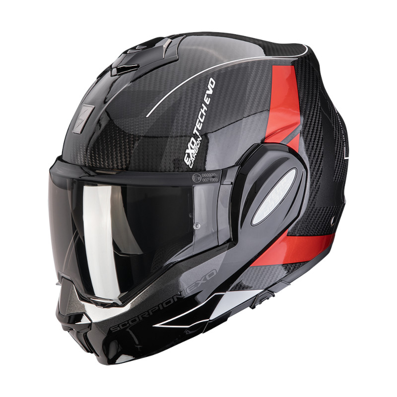 SCORPION EXO-TECH EVO CARBON CAD SCHWARZ/ROT