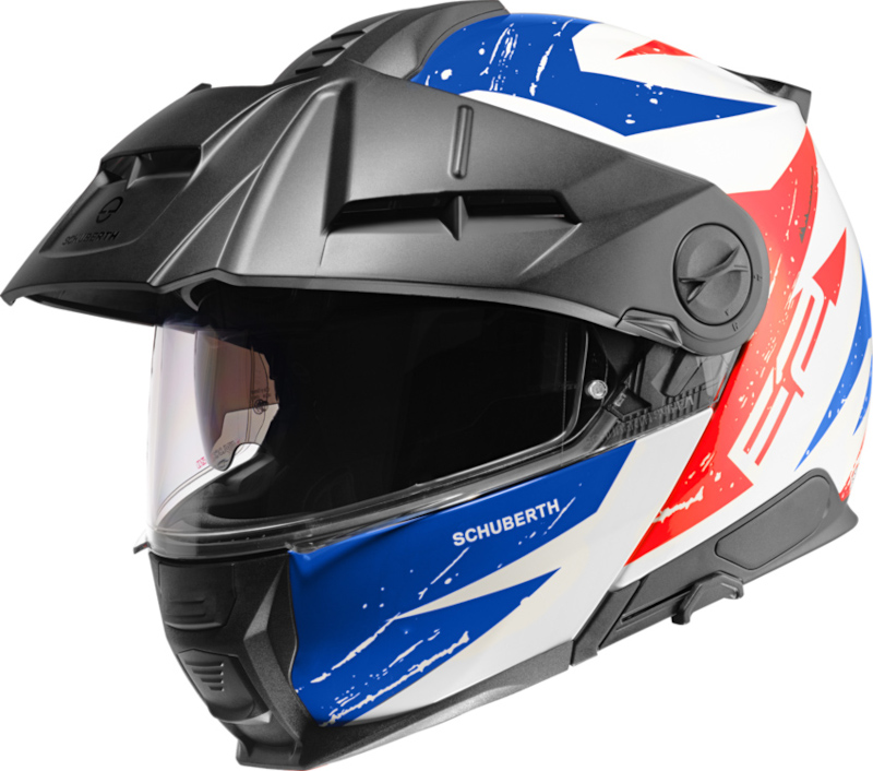 SCHUBERTH E2 EXPLORER BLUE WEISS/ROT/BLAU