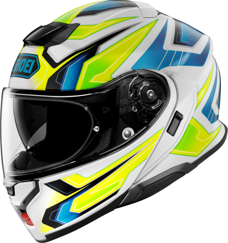 SHOEI NEOTEC 3 ANTHEM TC-3 WEISS/BLAU/NEONGELB