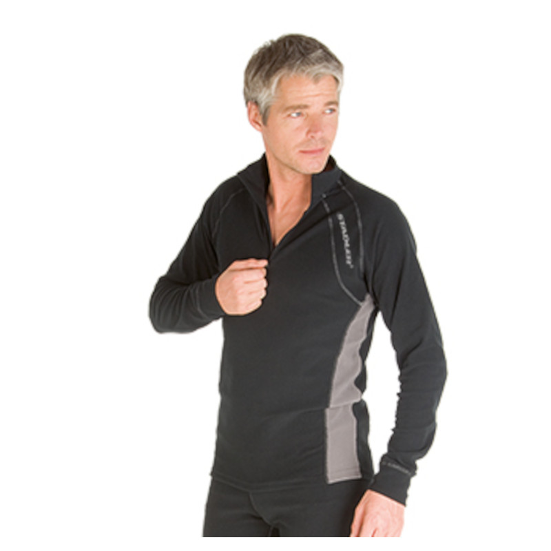 STADLER THERMO SHIRT LANGARM FUNKTIONSWÄSCHE 97624 SCHWARZ/GRAU