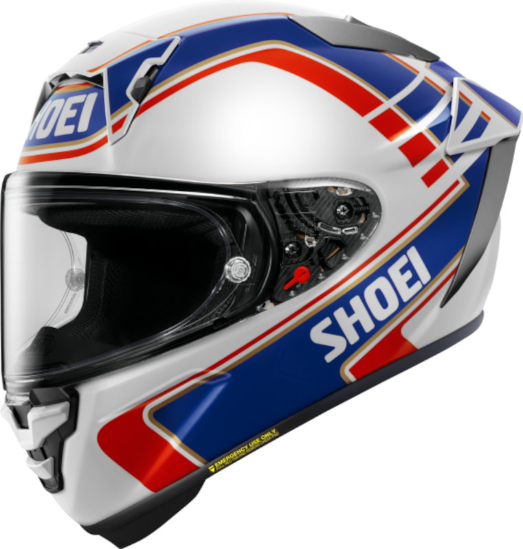 SHOEI X-SPR PRO GARDNER TC-2 WEISS/BLAU/ROT