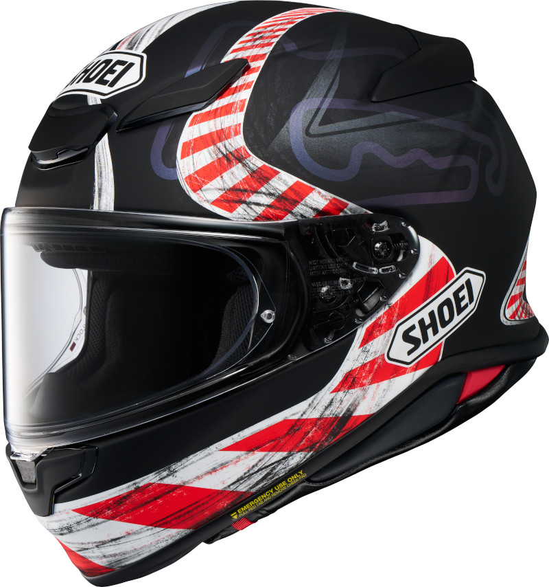 SHOEI NXR 2 KNEE DOWN TC-5 MATT/SCHWARZ/WEISS/ROT
