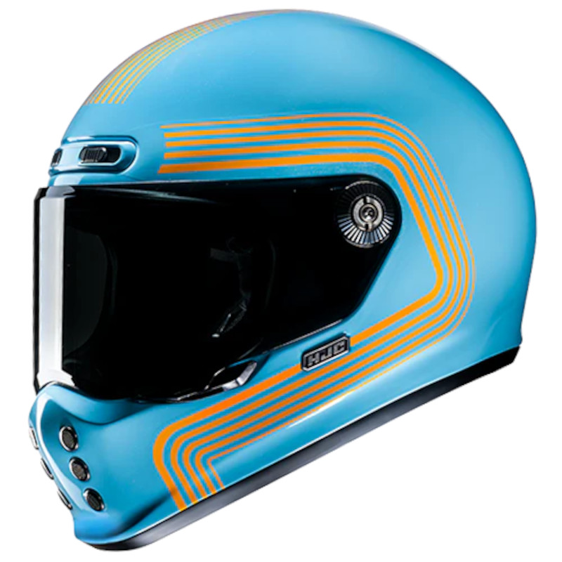 HJC V10 FONI MC27 HELLBLAU/ORANGE