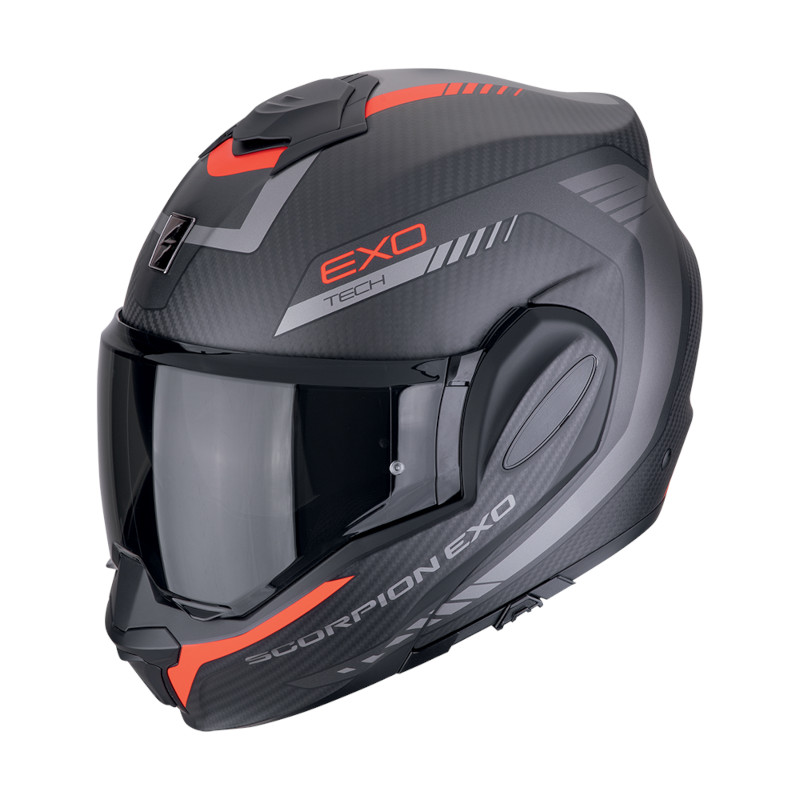 SCORPION EXO-TECH EVO CARBON COSY MATT/SCHWARZ/ROT