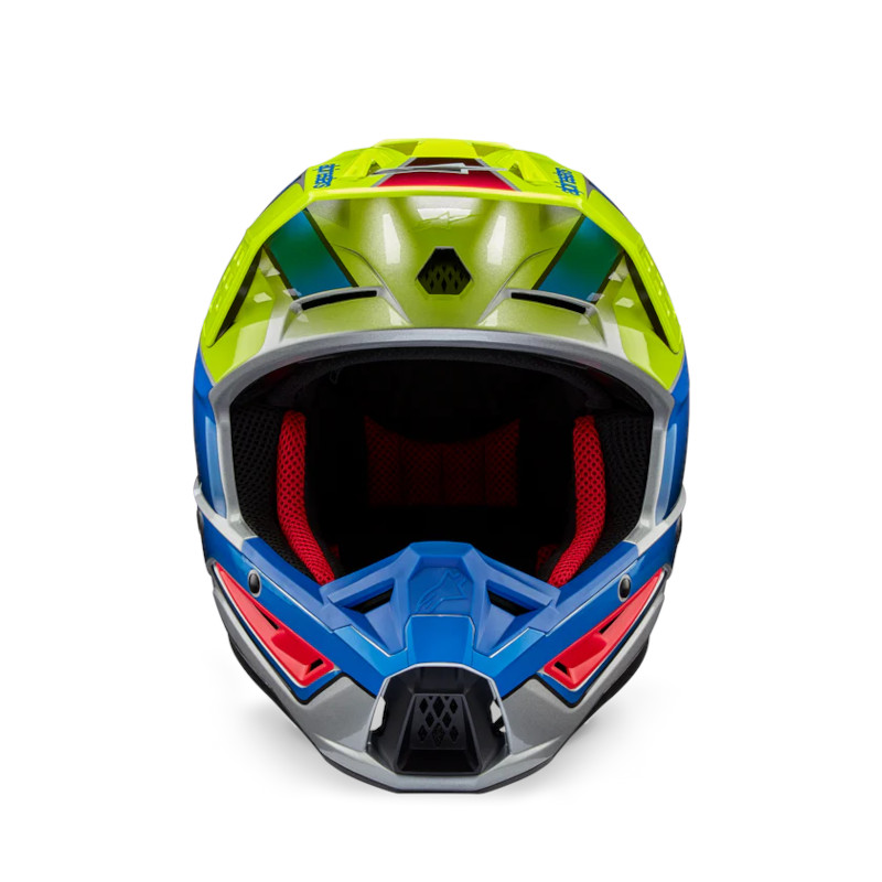 ALPINESTARS S-M5 SAIL HELM ECE 22.06 NEONGELB/BLAU/SILBER