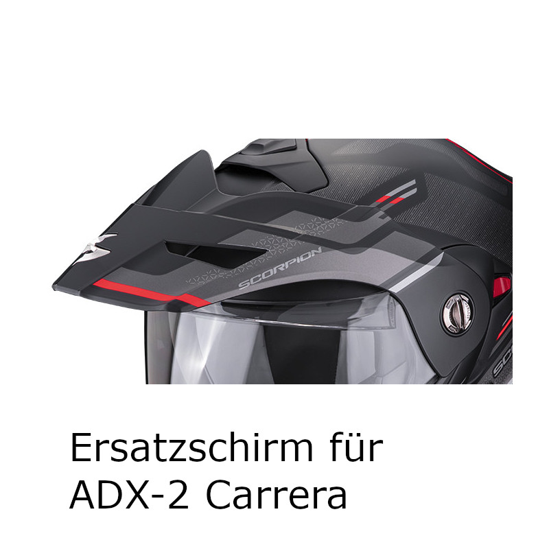 SCORPION ADX-2 CARRERA HELMSCHIRM MATT/SCHWARZ/ROT