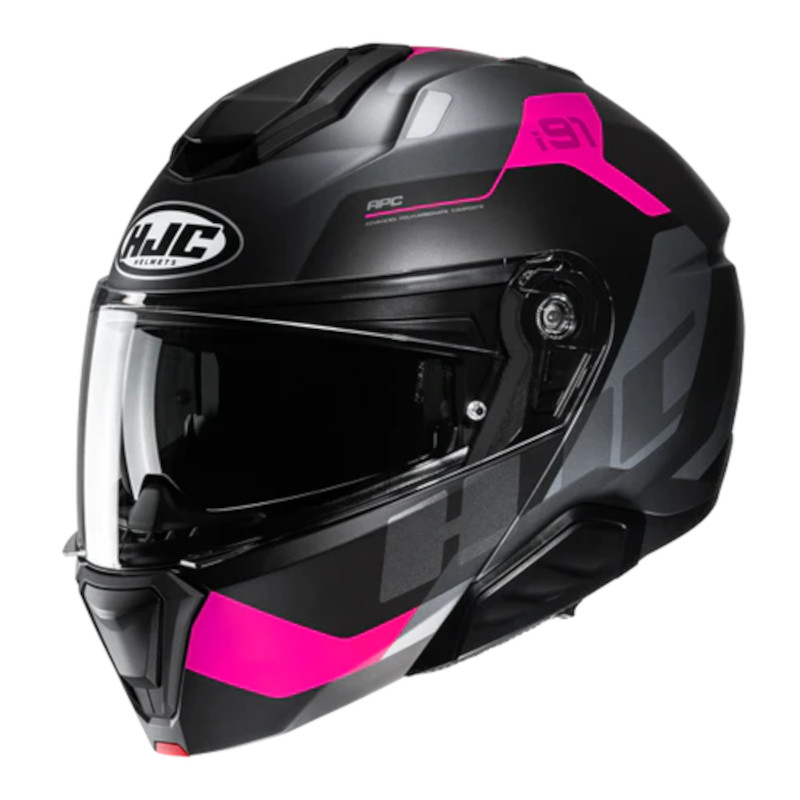 HJC i91 CARST MC8SF MATT/SCHWARZ/GRAU/PINK