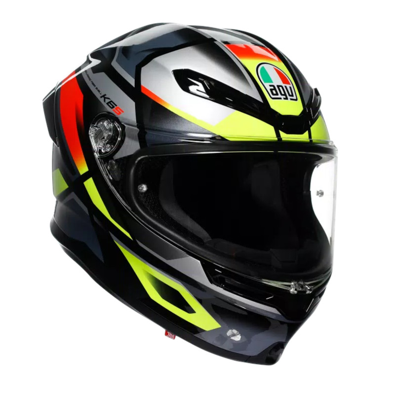AGV K6 S E2206 MPLK ERAZER SCHWARZ/ROT/FLUO/GELB