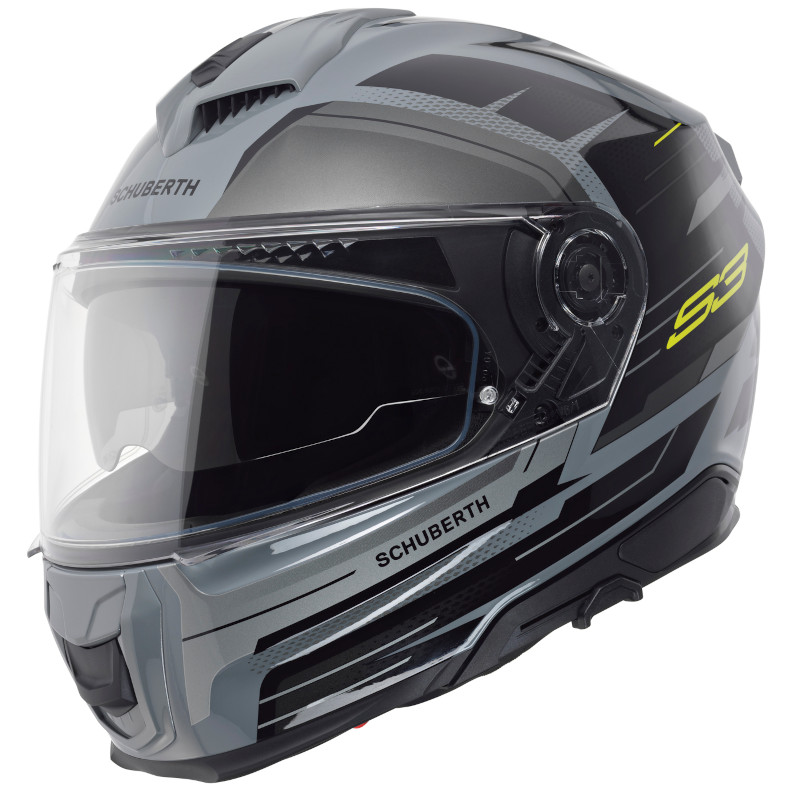 SCHUBERTH S3 APEX GRAU SCHWARZ/GRAU/NEONGELB