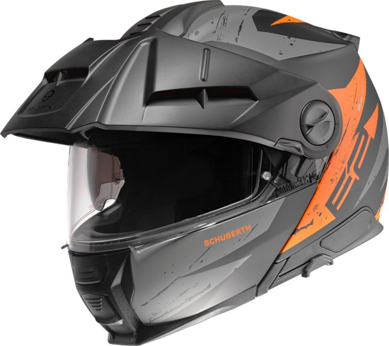 SCHUBERTH E2 EXPLORER ORANGE MATT/SCHWARZ/GRAU/ORANGE