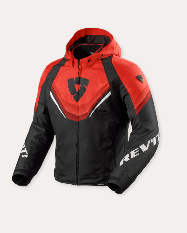REVIT QUANTUM 3 H2O TEXTILJACKE SCHWARZ/ROT