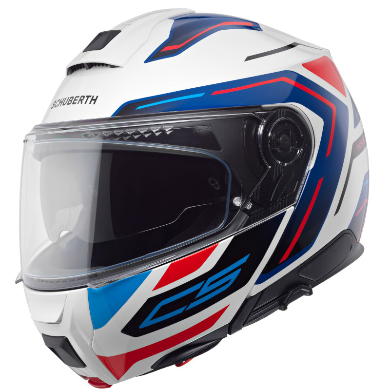 SCHUBERTH C5 OMEGA WEISS WEISS/BLAU/ROT