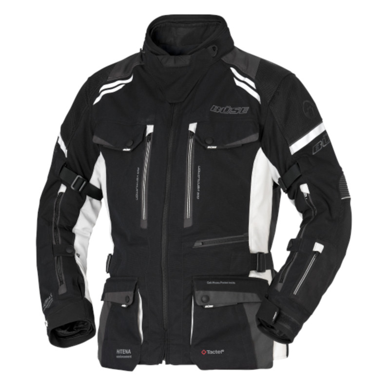 BÜSE HIGHLAND III DAMEN TEXTILJACKE SCHWARZ/HELLGRAU