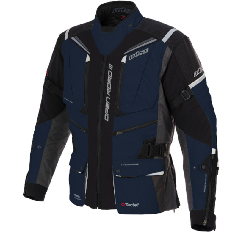 BÜSE OPEN ROAD III TEXTILJACKE BLAU/SCHWARZ