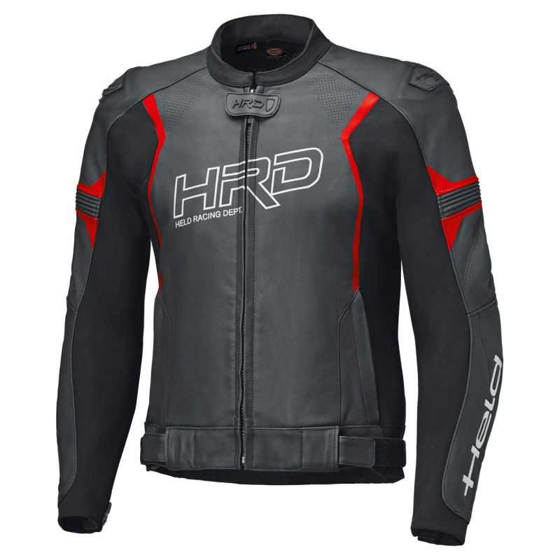 HELD STREET ROCKET 4 TOP LEDERJACKE SCHWARZ/NEONROT