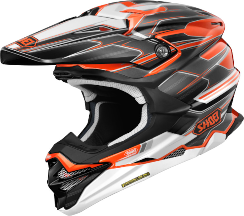 SHOEI VFX-WR 06 SPARKLE TC-8 SCHWARZ/WEISS/ORANGE