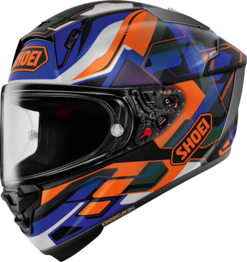 SHOEI X-SPR PRO VALION TC-8 MATT/ORANGE/BLUE/WEISS/SCHWARZ