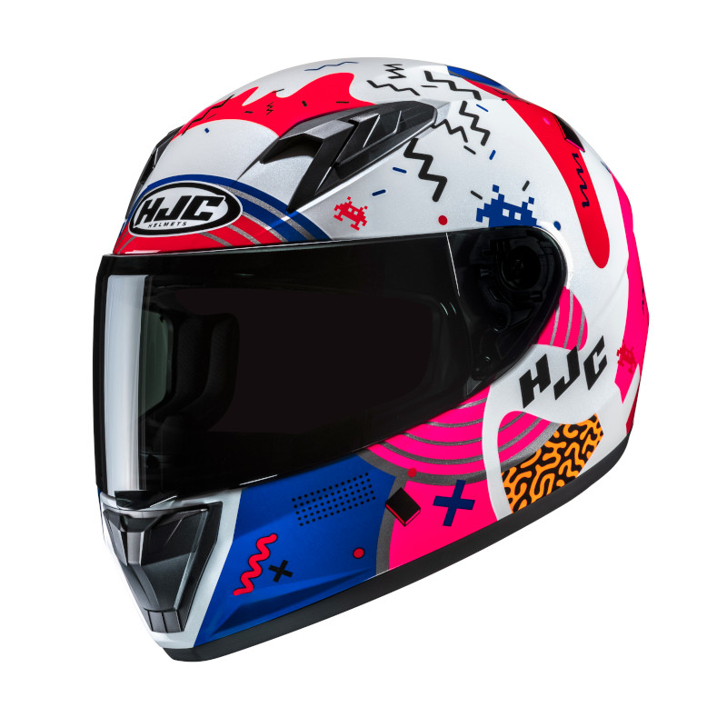 HJC Y10 MIKA MC28 KINDERHELM WEISS/ROT