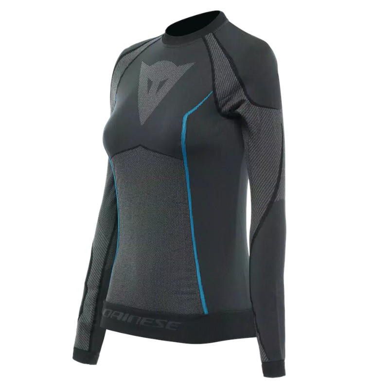 DAINESE DRY LS LADY FUNKTIONSSHIRT SCHWARZ/BLAU