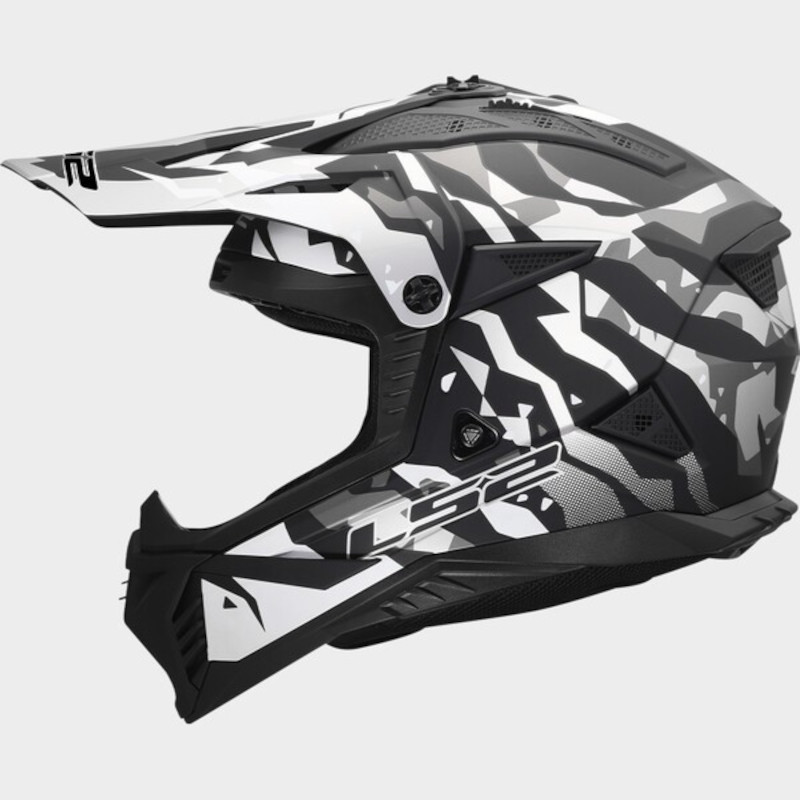 LS2 MX708 FAST II GROTESK MATT/SCHWARZ/GRAU