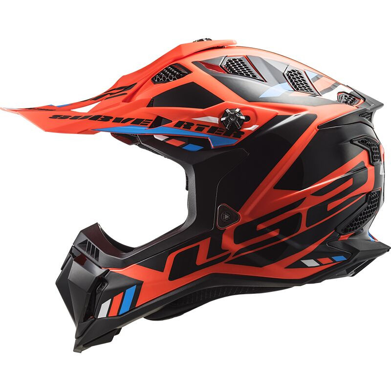 LS2 MX700 SUBVERTER EVO II STOMP NEONORANGE/SCHWARZ