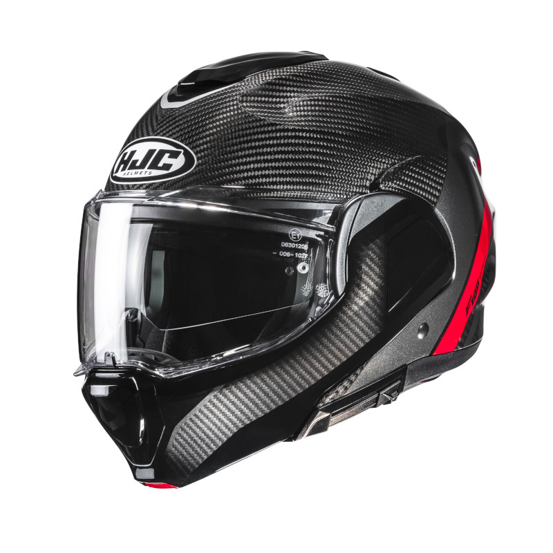 HJC F100 CARBON STAN MC1 SCHWARZ/ROT