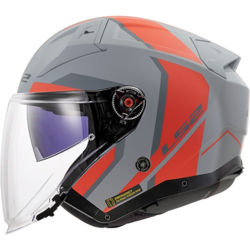 LS2 OF603 INFINTY II FOCUS MATT/GRAU/ROT