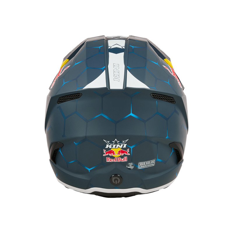 KINI RED BULL MX3 1.0 HELM CROSS CROSSHELM BLAU/WEIß
