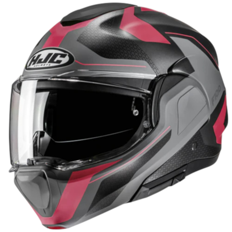 HJC F100 BIOS MC8SF MATT/GRAU/SCHWARZ/PINK