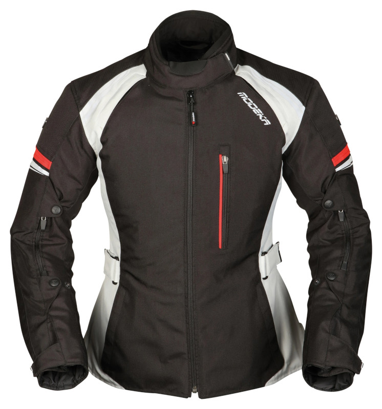 MODEKA VIOLETTA DAMEN JACKE SCHWARZ/HELLGRAU