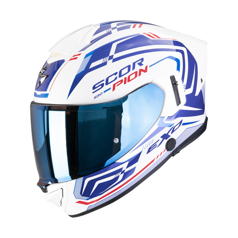 SCORPION EXO-530 AIR SLOPE WEISS/BLAU/ROT