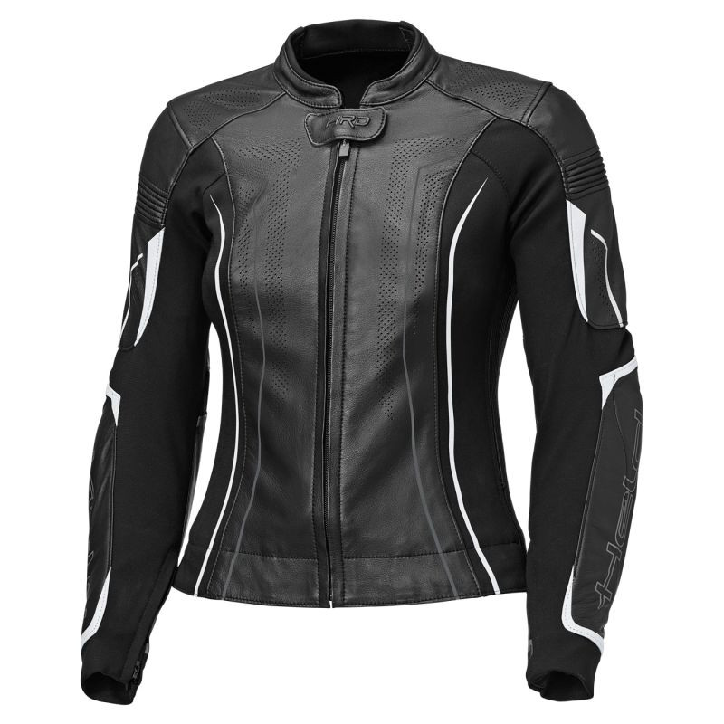 HELD DEBBIE 3 TOP DAMEN LEDERJACKE SCHWARZ/WEIß