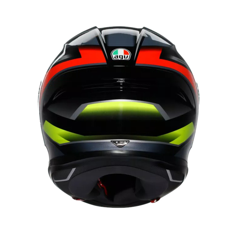 AGV K6 S E2206 MPLK ERAZER SCHWARZ/ROT/FLUO/GELB