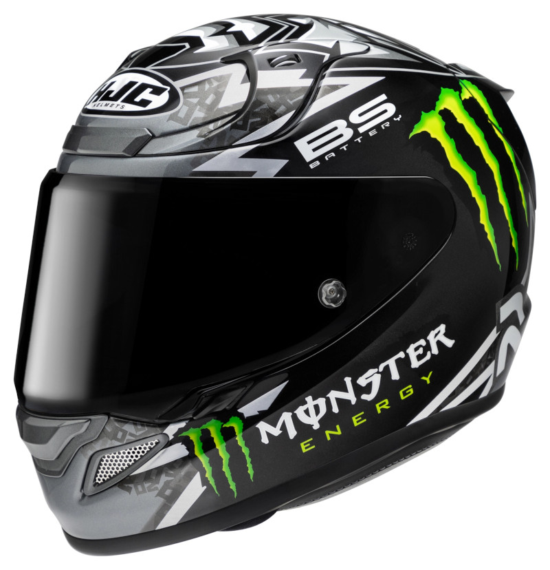 HJC RPHA 12 QUARTARARO REPLICA BLACK MC5 MONSTER ENERGY SCHWARZ