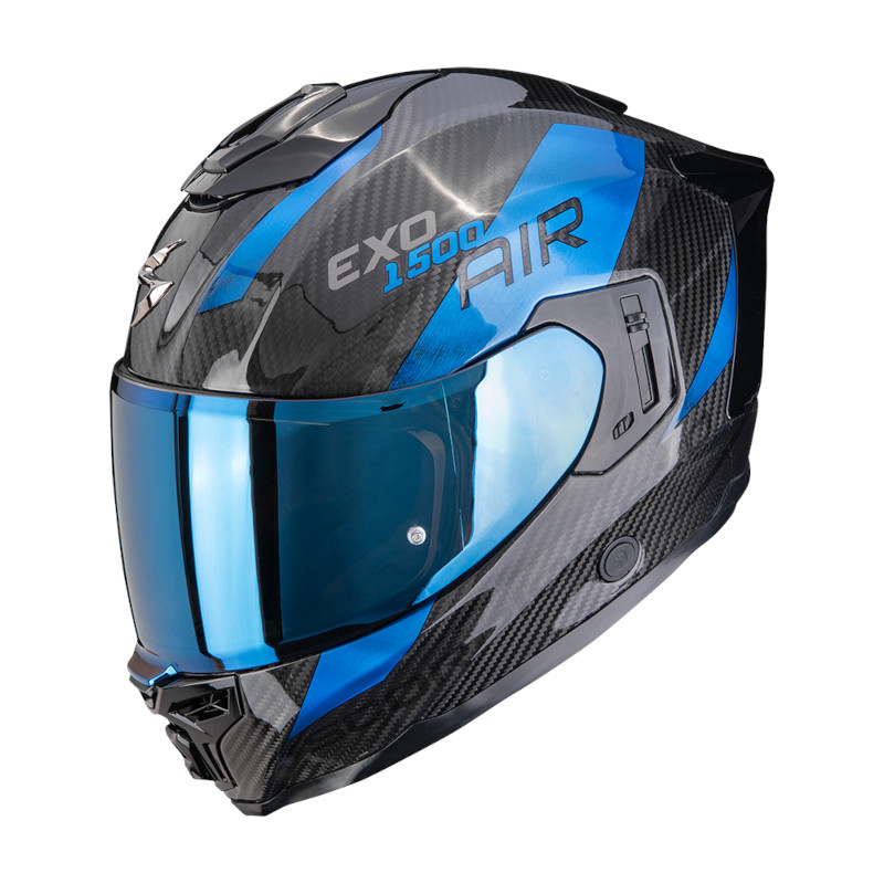 SCORPION EXO-1500 CARBON AIR PLATTED SCHWARZ/BLAU