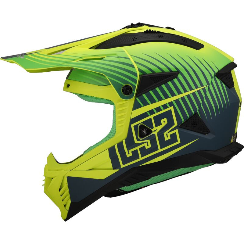 LS2 MX708 FAST II DUCK MATT/NEONGRÜN/NEONGELB
