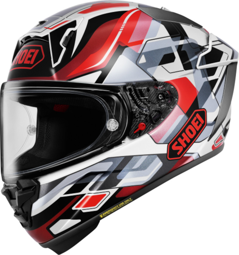 SHOEI X-SPR PRO VALION TC-1 ROT/WEISS/SCHWARZ