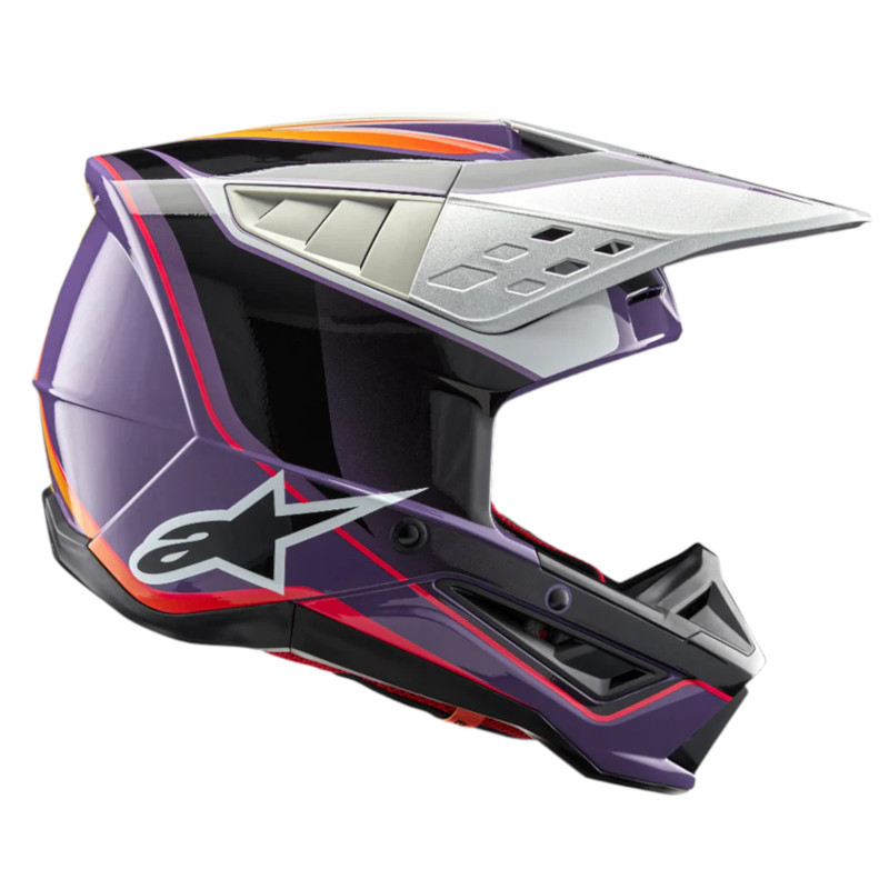 ALPINESTARS S-M5 SAIL HELM ECE 22.06 VIOLETT/SCHWARZ/SILBER
