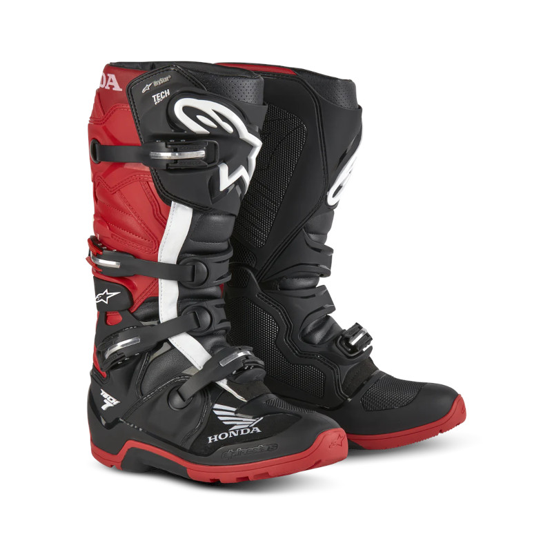 ALPINESTARS TECH 7 ENDURO DRYSTAR HONDA SCHWARZ/ROT